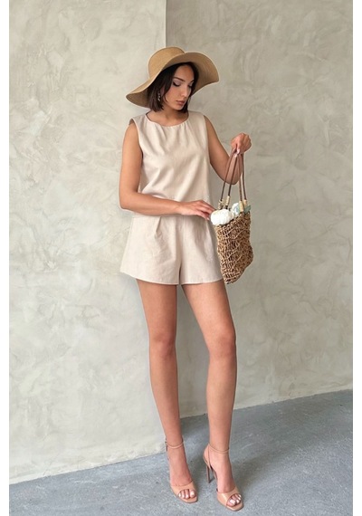 Verymoda Fiyonk Taş Baskılı Şort D2905