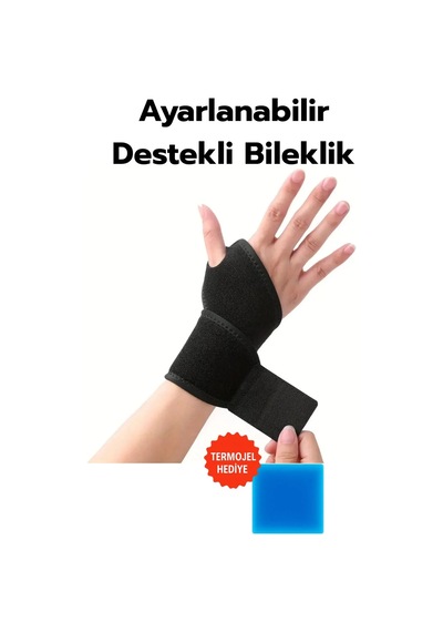Ayarlanabilir Destekli Kadın Erkek El Bilekliği Sağ Sol El Uyumlu, Spor Ve Günlük Kullanıma Uygun