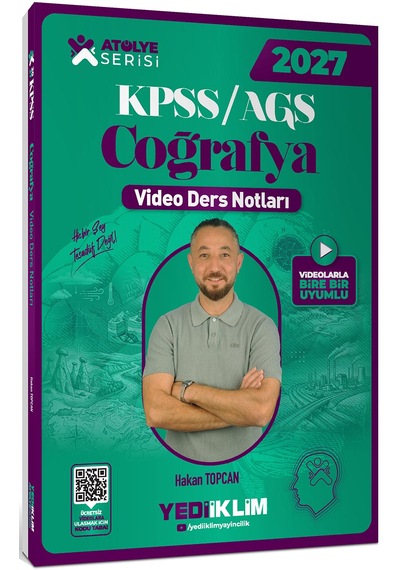 Yediiklim Yayınları 2027 Kpss Ags Atölye Serisi Genel Kültür Coğrafya Video Ders Notları