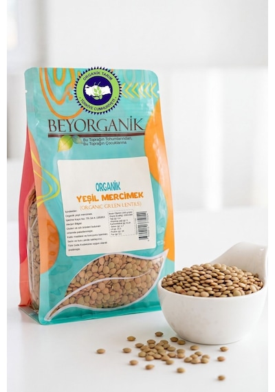 Beyorganik Organik Yeşil Mercimek 500 G