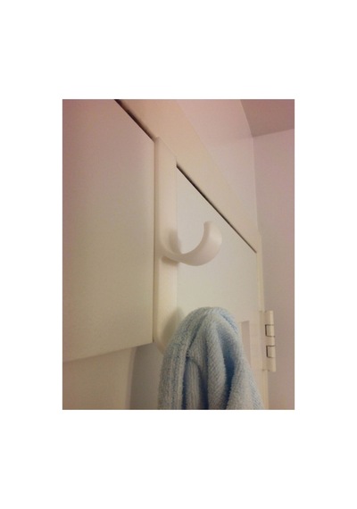 2'li Banyo Askısı, Duşakabin Askısı, Kapı Askısı,şık Tasarım Beyaz