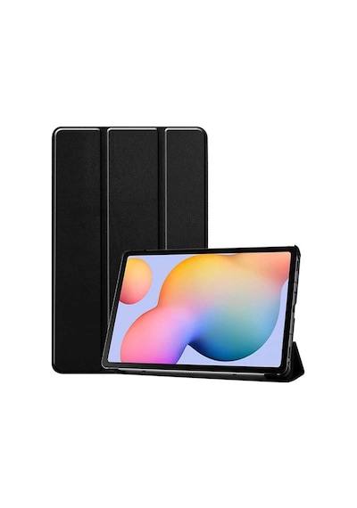 Zore Samsung Galaxy Tab S7 Plus T970 Uyumlu Smart Cover Standlı 1-1 Kılıf-siyah