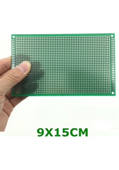 Alkatronik-9X15Cm Proto Pcb Pertenaks Prototip Deney Kartı Delikli Plaket