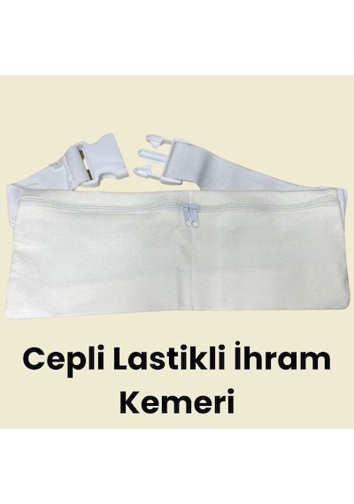 Premium Müslin Kumaş İhram Ve 5 Parça İhram Umre Hac Seti Beyaz