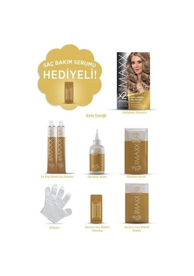 Maxx Deluxe Saç Boyası Set Yoğun Koyu Küllü Kumral 6/11