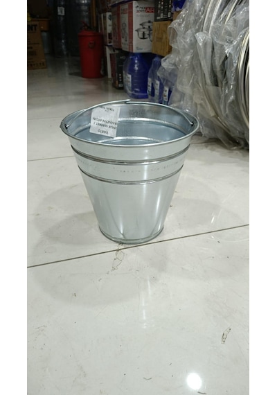 Kum Kovası Su Kovası Metal Galvaniz Çok Amaçlı Kova Çapı 30 Cm