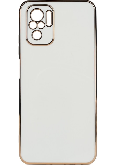 Xiaomi Redmi Note 10S Parlak Kenarli Bark Silikon Kilif 547680999