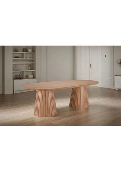 Bohenza Sabit Ahşap Yemek Masası 90x180 Natural