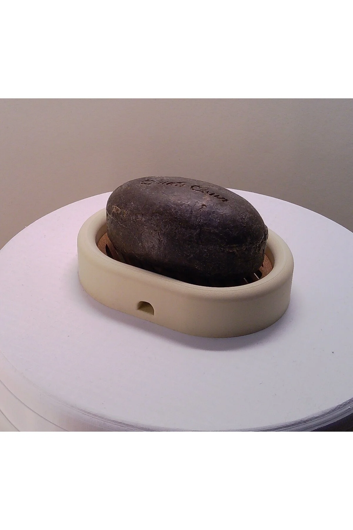 Modern Tasarımlı Drenajlı Sabunluk Dayanıklı Ve Dekoratif Banyo Aksesuarı Bej - Kahverengi