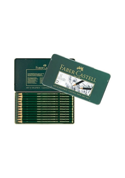 Faber Castell 9000 Dereceli Karakalem Eskiz Art Set 8B-2H
