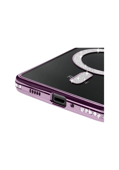 Xiaomi Redmi 14c Joke Simli Magneticsafe Kılıf - Derin Mor 0.2M-Çok Renkli