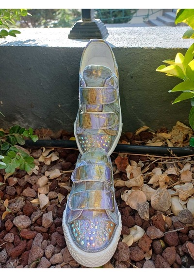 Scarpe Magiche Lila Pile Kız Çocuk Ayakkabısı Işıklı 31-35 Numara Arası Işıksızdır Çok Renkli