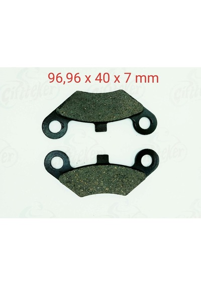 Atv Linhai Ön Fren Disk Balatası Yuvarlak Delik 2 Kulak Fa45