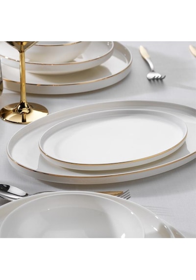 Schafer Adel Gold Yemek Takımı - 56 Parça - Gold - 1s0020 -01001-gld02