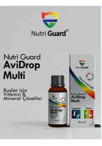 Nutri Guard Avidrop Multi 20 Ml Muhabbet Kuşu Kanarya Ve Papağan Multivitamin Damla