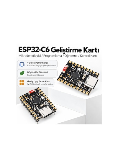 Robodünya Esp32-c6 Super Mini Wifi 6 Bluetooth 5 Ble Geliştirme Kartı Rısc-v, Usb Type-c