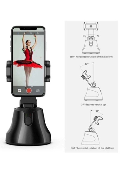 360 Smart Otomatik Yüz Takip Sistemli Telefon Tutucu - Tripod