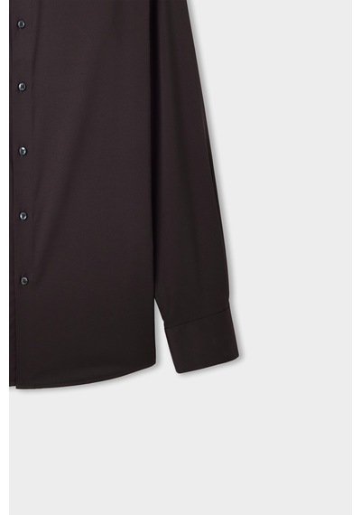 Twn Slim Fit Kahverengi Düz Gömlek 5ef02ad10288m Çok Renkli