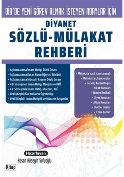 Diyanet Sözlü Mülakat Rehberi  - Hasan Çalışkan  - Kitap Dünyası