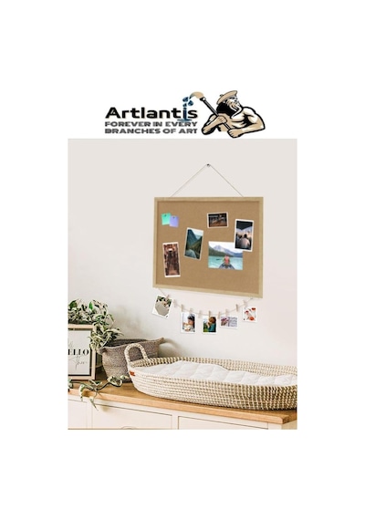 Artlantis Dekoratif Mantar Pano Ahşap Çerçeve 30x45 CM