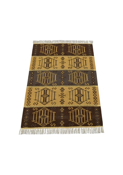 Kilim Antik El Dokuma Modern Tarz Özel Tasarım Yün Kilimi 0148 - Yeni - Çok Renkli