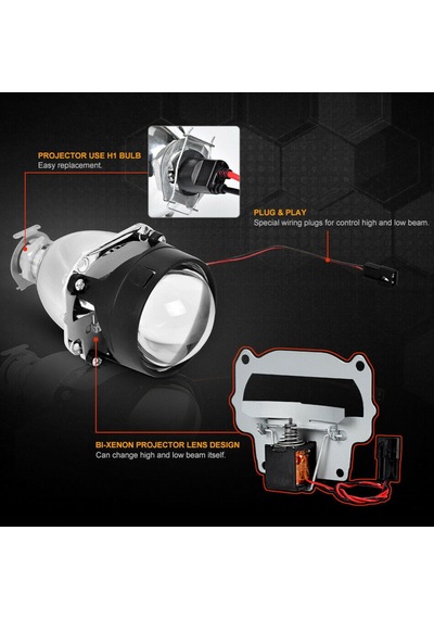 Bi-Xenon Far Merceği  2.5" Universal
