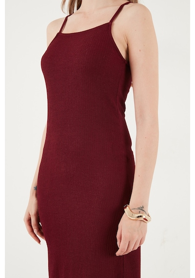 Lela Bayan Elbise 5865573 Bordo Bordo
