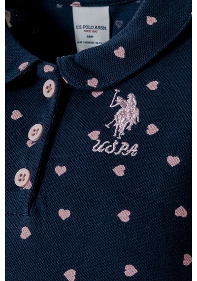 U.s. Polo Assn. Kız Bebek Lacivert Şort Takım Lacivert