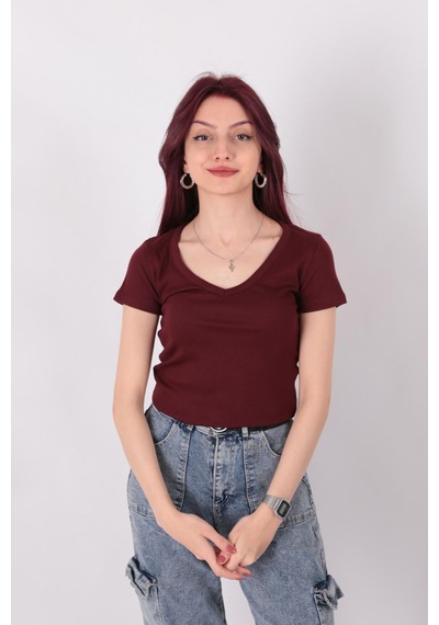 Busem S0016727 Kadın Bluz Bordo