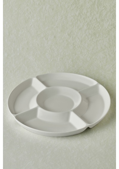 Karaca Basic 5 Bölmeli Sunumluk 30 Cm Beyaz