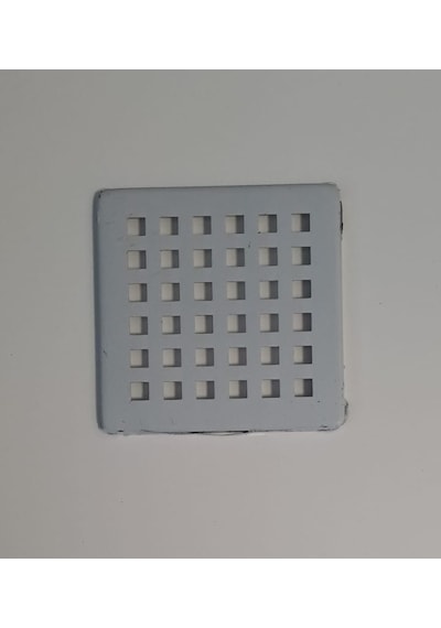 Krom Yer Sifonu Süzgeci / Krom Yer Sifonu Kapağı Kare 9,5 Cmx9,5 Cm