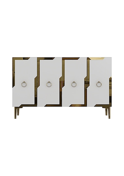 Ka1233dbg Seza120 Konsol, Kahve Köşesi Ve Tv Sehpası, Çok Amaçlı Dolap Safirmeşe - Beyaz - Gold 120cm Ka1233dbg Seza120 Konsol, Kahve Köşesi Ve Tv Sehpası, Çok Amaçlı Dolap Safirmeşe - Beyaz - Gold 120cm