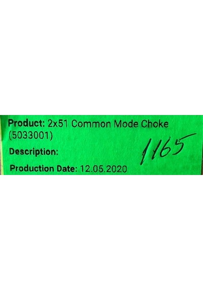 Ortak Mod Endüktans Bobini 2X51Mh