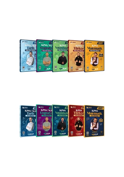 2027 Kpss Atölye Serisi Gy-gk Video Ders Notları Ve Soru Bankası Full Set 10 Kitap