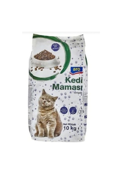Kuzu Etli Pirinçli Yetişkin Kedi Kuru Mama 10x 1 Kg Paketler Halinde