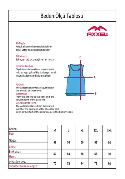 Axxel Erkek Beyaz Askılı Atlet T-shirt-d235