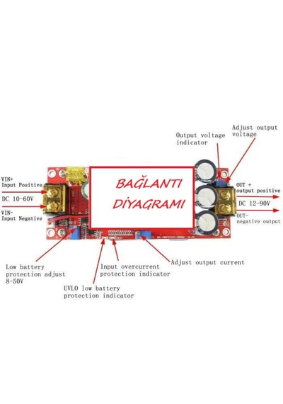 Emes Robotik Dc-dc 1500w 30a Voltaj Yükseltici Boost Modül