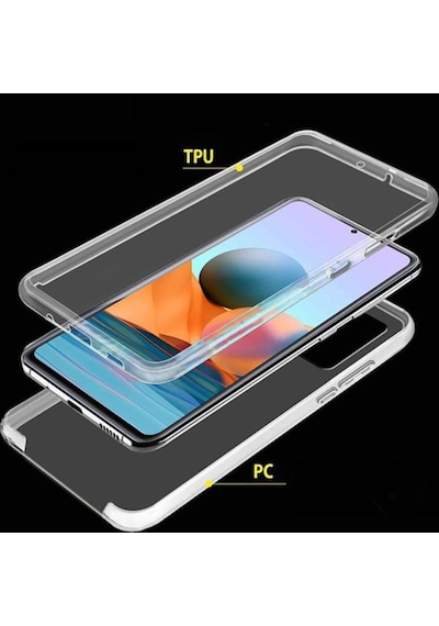 Xiaomi Redmi Note 10 Pro 360 Kilif Seffaf Ön Arka Korumali Siliko 397177708