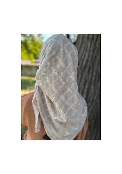 Aldaıyr 3 Adet - Jakarlı Caz Eşarp 120 X120 Pamuk Çok Renklij03-1
