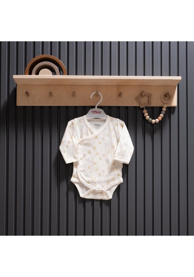 Tiffany Baby & Kids Tiffany Baby Pear Jakarlı Theme Kruvaze Body 40022 Ekru