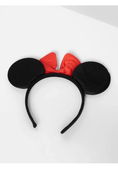Kırmızı Fiyonklu Minnie Mouse Taç Fare Tacı Kafa Bandı 1