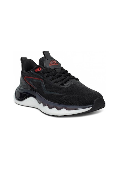 Trendyshose 5474 Garantili Akılı Taban Rahat Hafif Sneaker Örgülü Spor Siyah