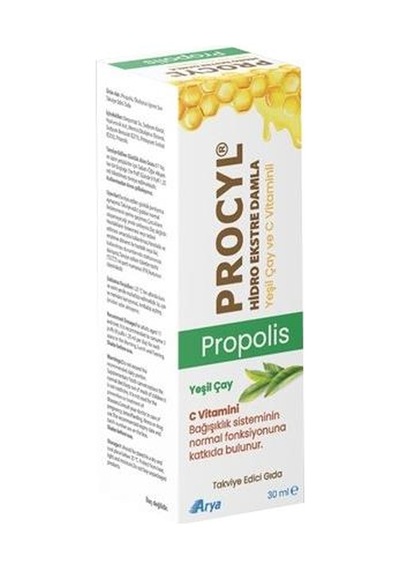Procyl Propolis Yeşil Çay Vitamin C Damla 30ml
