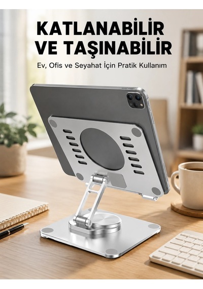 Taşınabilir Katlanır Tablet Braketi Masaüstü Stand Yeni Nesil Çok Renkli