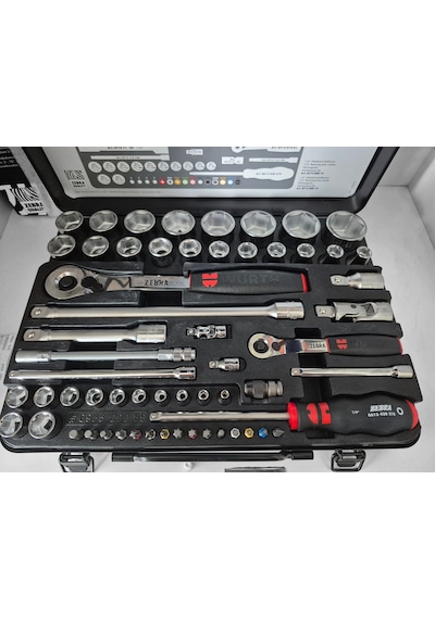 Yüksek Kalite Würth Zebra 1/4+1/2 İnç Lokma Anahtarı Seti 59parça