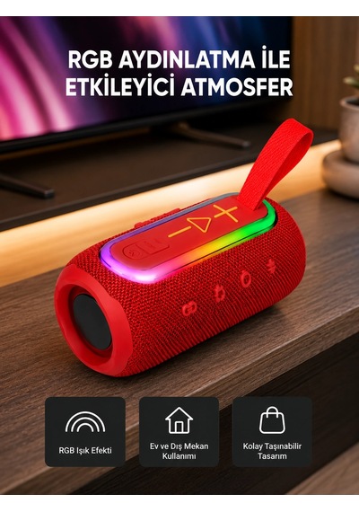 Yeni Nesil Bluetooth Taşınabilir Hoparlör Tasarruflu, Yüksek Ses Kaliteli - 550