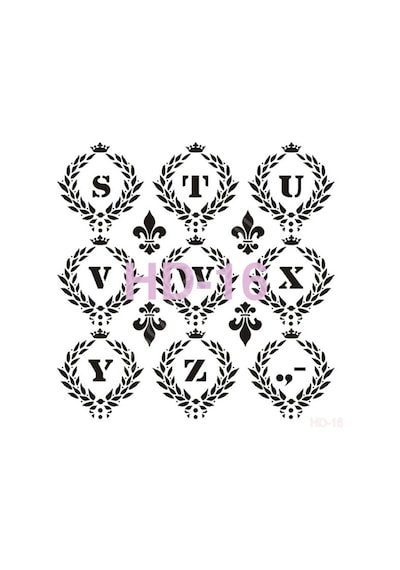 Hd16 Cadence Home Dekor Stencil 45X45