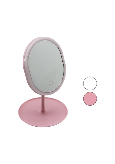 Yuvarlak- Düz Kenar 7 İnç Ledli - Usb Şarjlı Makyaj Aynası 90 Takılıklı Ayakr.pls 17.5cm 5492 Çr