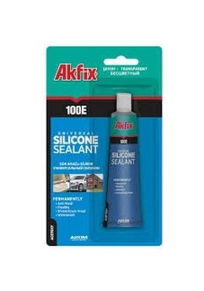 Akfix 100-e Sa-111 Aku-07 Şeffaf Silikon 50ml Tüp - 24'li Paket