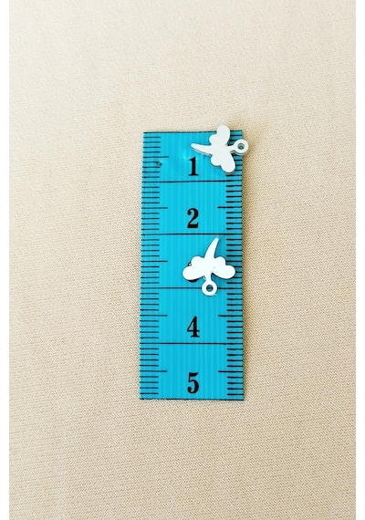 Oya Abiye Bileklik Kolye Pleksi Metalik Plastik Pul Gümüş Renk 8 Gram 90 Adet - Bnc503